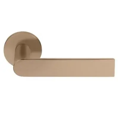 Enkele deurklink rechts PIET BOON ARC PBA100 PVD licht brons Populair