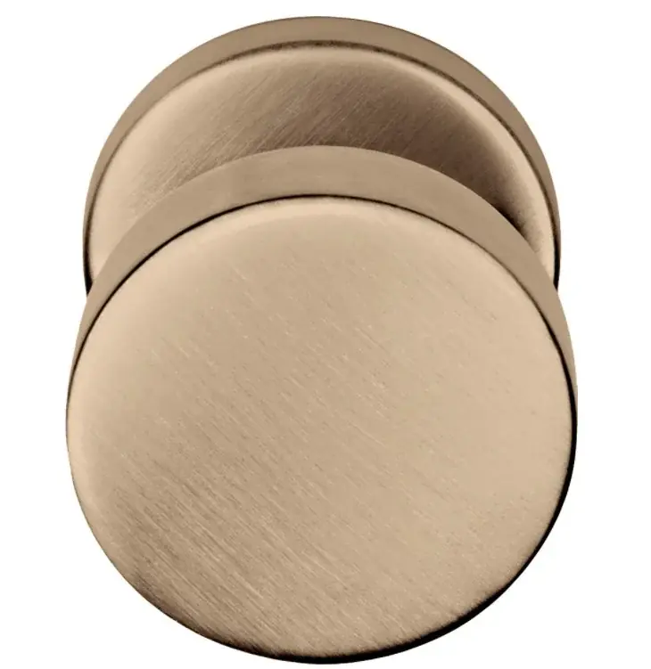 Laatste Kans Voordeurknop BASICS LB503V vast op rozet PVD licht brons