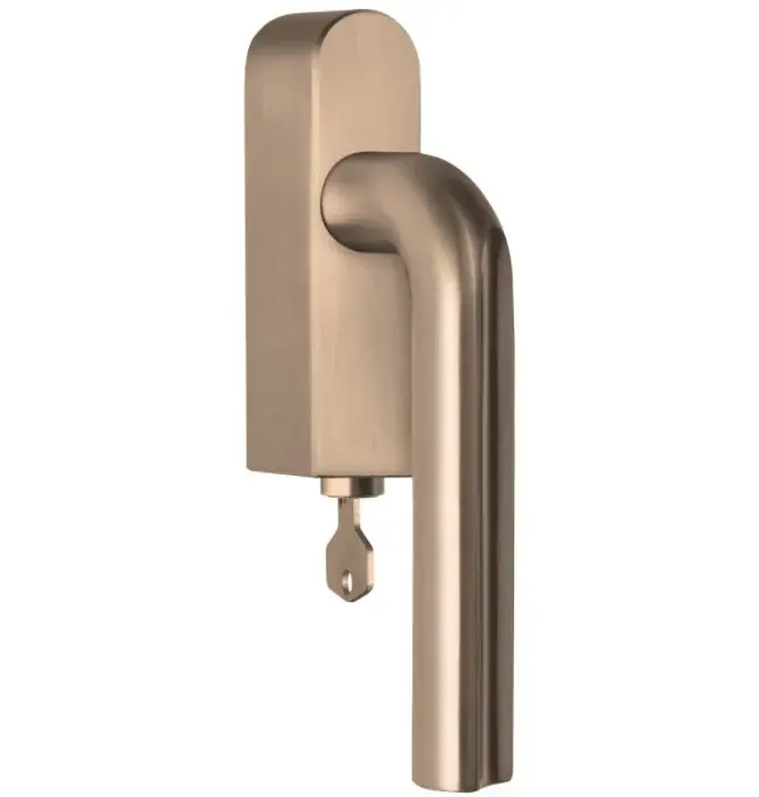 Merkproduct Draaikiepgarnituur ECLIPSE DR101-DKLOCK-O links PVD licht brons