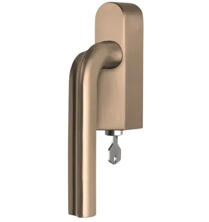 Veilige Betaling Draaikiepgarnituur ECLIPSE DR100-DKLOCK-O rechts PVD licht brons