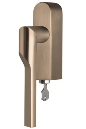 Aanbieding Draaikiepgarnituur RIVIO by Gensler GL101-DKLOCK-O rechts PVD licht brons