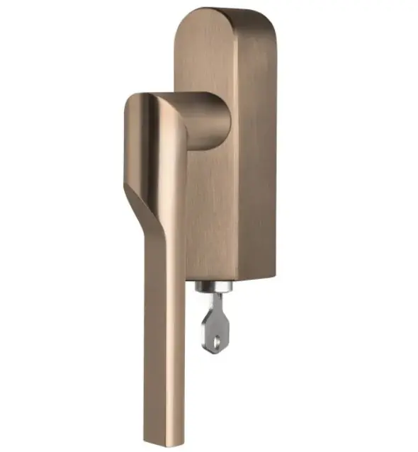 Aanbieding Draaikiepgarnituur RIVIO by Gensler GL101-DKLOCK-O rechts PVD licht brons