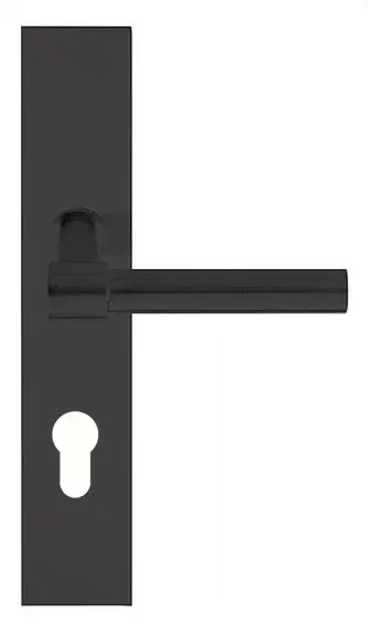 Deurklink op schild cilindergat PIET BOON PBL15P236 PC72 mat zwart Uitverkoop