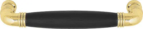 Meubelgreep TIMELESS MG1934-128 messing ongelakt/ebbenhout 128 mm Nieuw