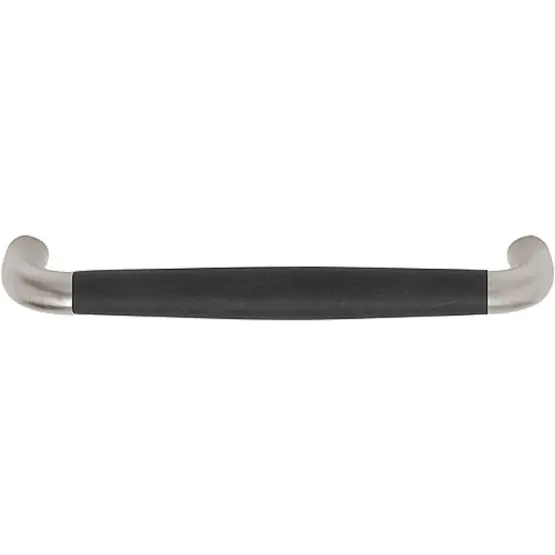 Meubelgreep TIMELESS MG1932-160 glans nikkel/ebbenhout 160 mm Actieprijs