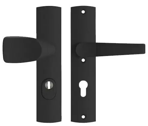 Betrouwbaar AXA Old Black veiligheidsbeslag PC92 met kerntrekbeveiliging knop/kruk SKG3