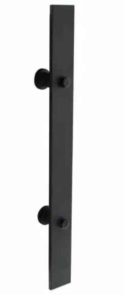 Snelle Levering Intersteel deurgreep plat 400 x 40 mm mat zwart