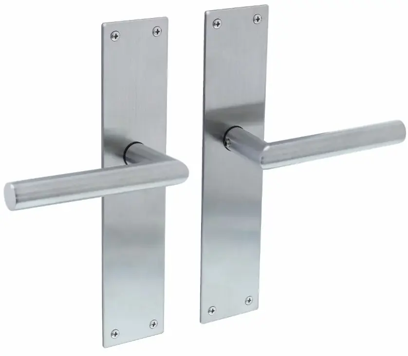 Voordeelprijs Intersteel deurklink Jura met renovatieschild blind rvs