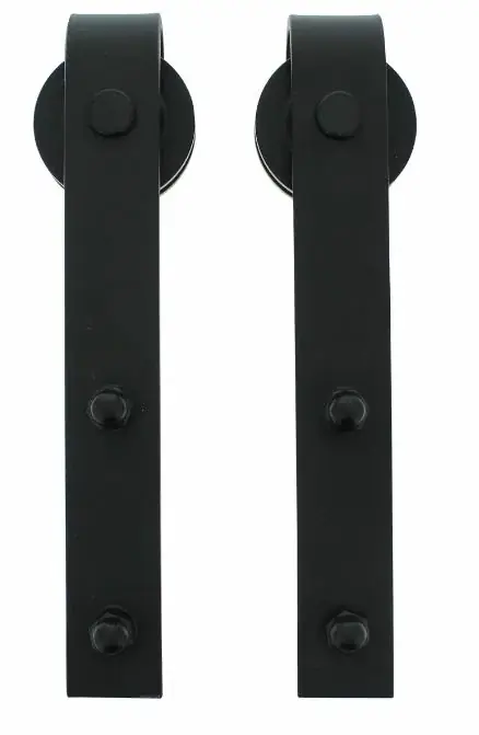 Laatste Kans Intersteel set van 2 rollers tbv schuifdeursysteem, incl. bevestiging, mat zwart