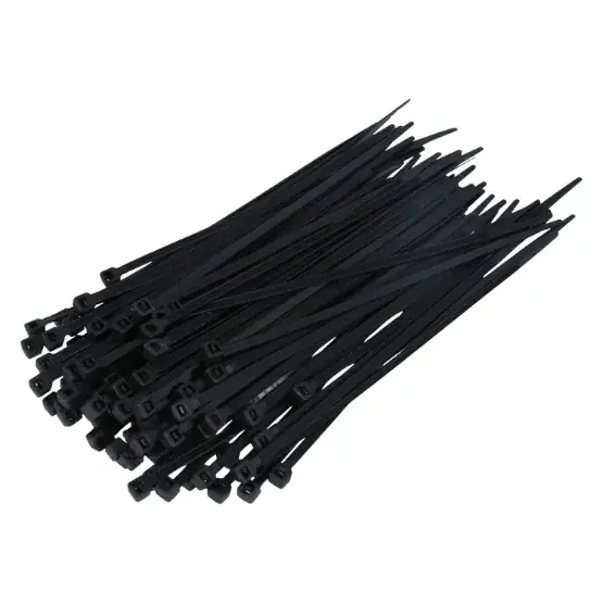 100 bundelbandjes nylon zwart 3,6 x 150 mm Beperkte Voorraad