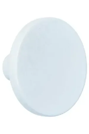 Knop zamak 41 mm wit Superprijs