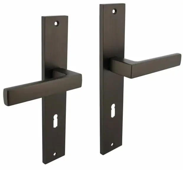 Intersteel deurklink Hera op langschild SL72 antraciet grijs Weekendaanbieding
