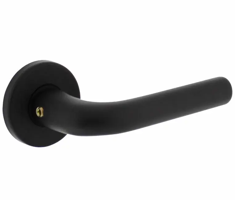 Dagaanbieding Intersteel deurklink Eucla op rozet ø50×7 mm + 7mm nokken zwart