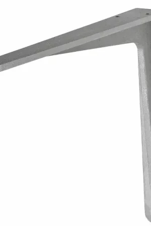 Plankdrager Herakles aluminium zilver 500×450 mm Op = Op