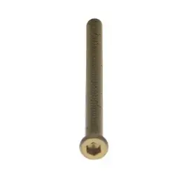 Op = Op Intersteel bout 6-kant M6x80mm tbv SKG3 rozetten voor deurdikte 67-69mm PVD messing getrommeld