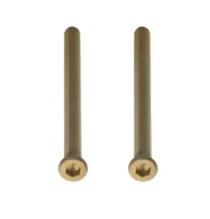 Deurdikte 71-73 mm – Set bouten tbv SKG3 rozetten PVD messing getrommeld Merkproduct