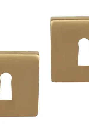 Actieprijs Differnz set van 2 sleutelplaatjes vierkant goud