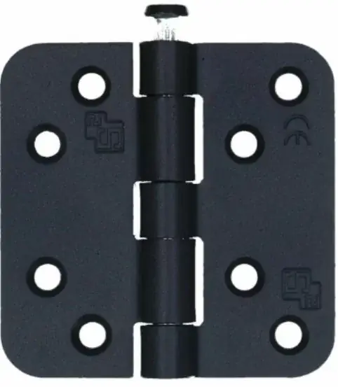 Seizoensaanbieding S2 scharnier 6521 zwart ronde hoeken 76x76x2,4 mm