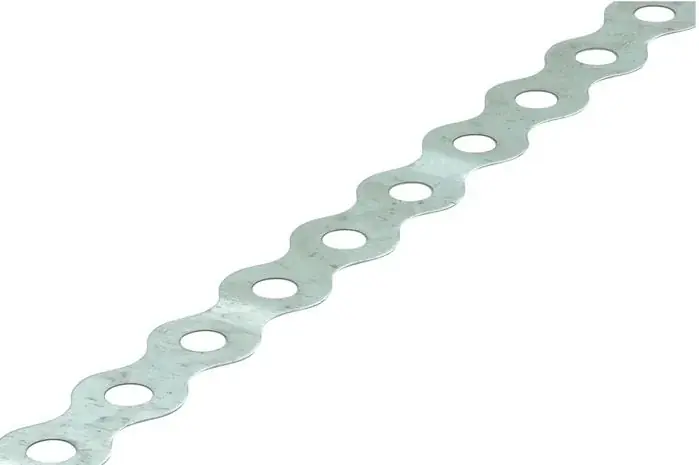 Superprijs Bandijzer gegolfd, geperforeerd, rvs 12 x 0.75m (10 m)