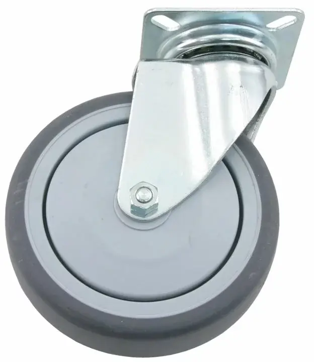 Aanbieding Zwenkwiel met bevestigingsplaat 100 mm