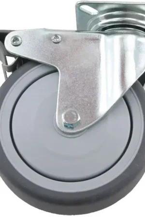 Zwenkwiel met rem en bevestigingsplaat 50 mm Fabrieksprijs