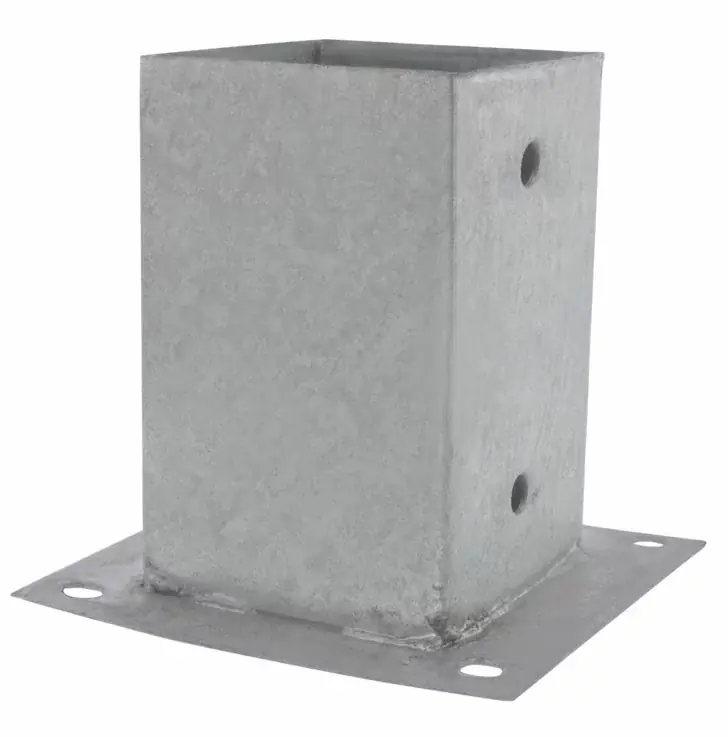 Hete Deal Starx Paalhouder op plaat 92×92 mm verzinkt