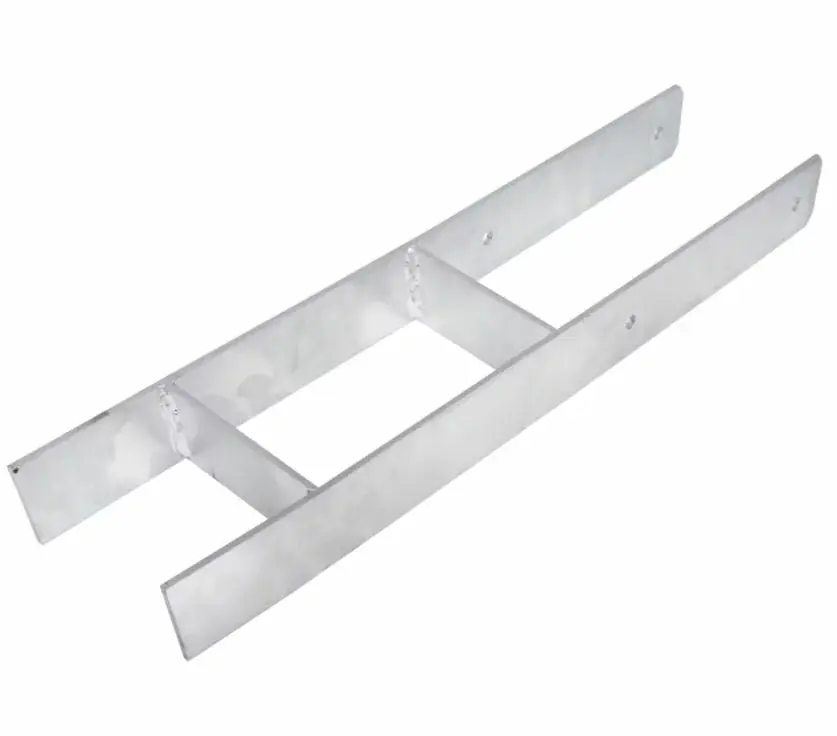 Starx h-paalhouder voor paal 120×120 mm verzinkt Tijdelijk Beschikbaar