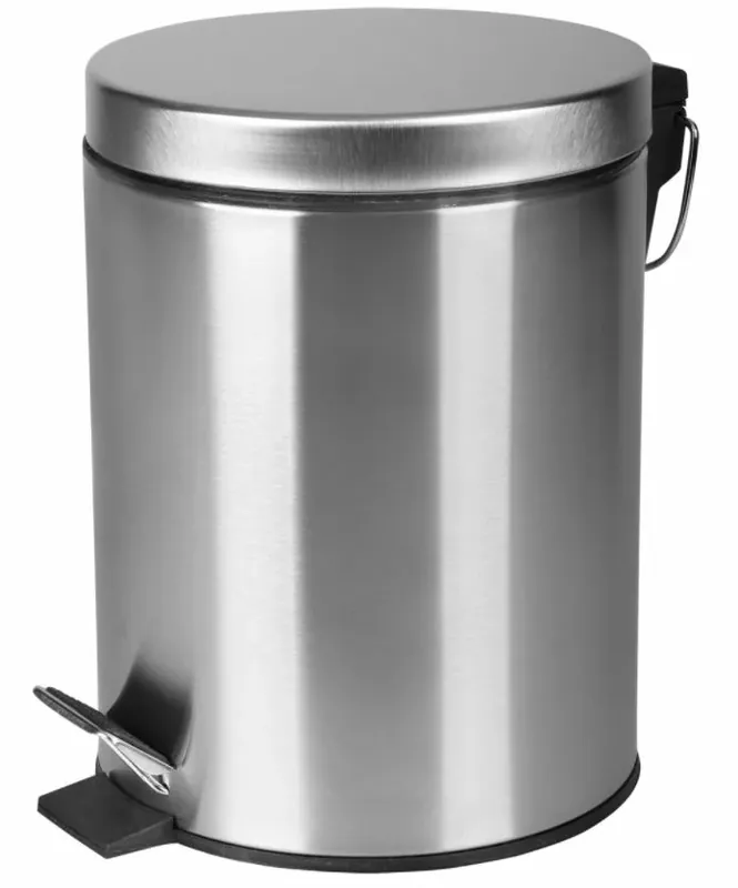 Differnz Pedaalemmer 5 liter mat chroom Premium