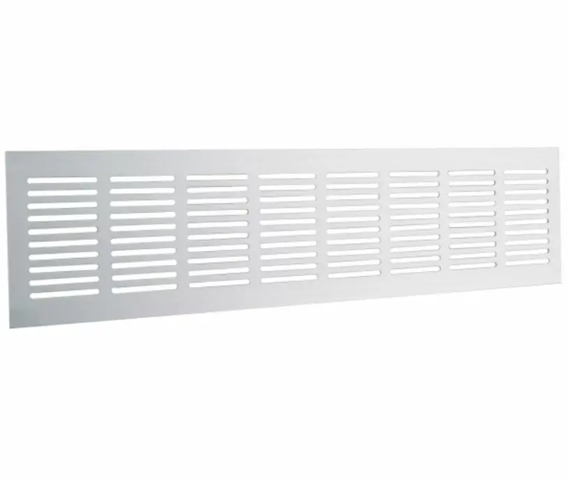 Starx plintrooster 400 x 80 mm aluminium Alleen Vandaag