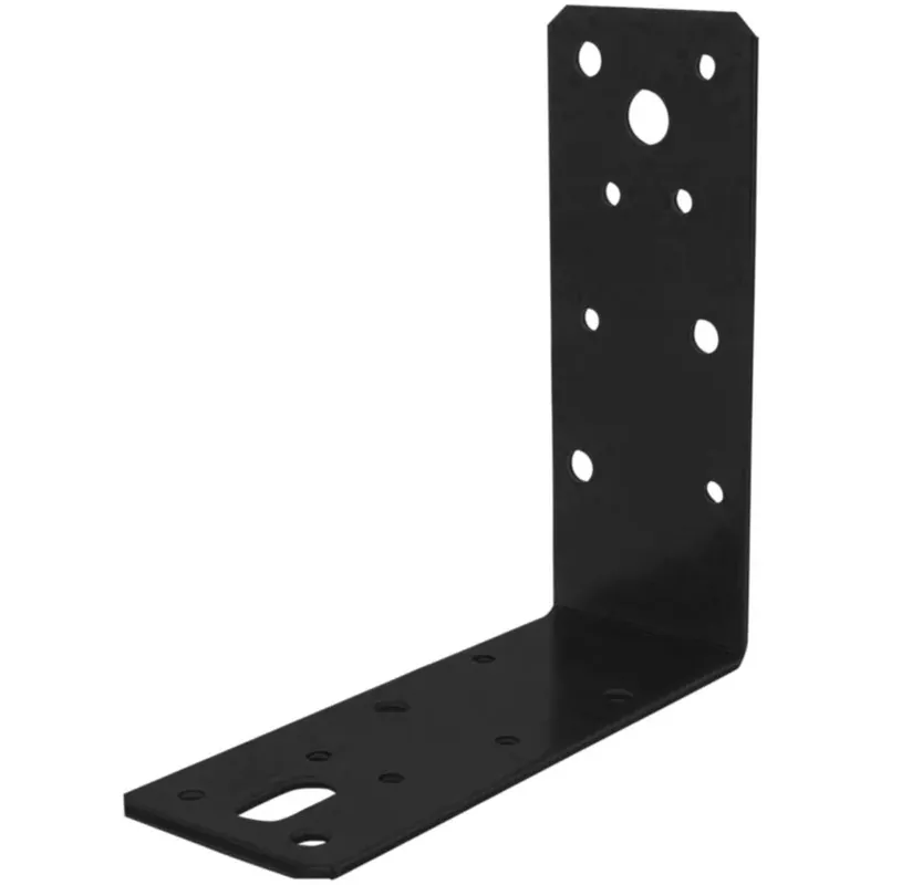 Must-Have Starx hoekanker vlak verzinkt 125x125x46x2.5 mm 1 stuk zwart