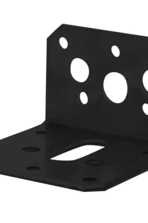 Betrouwbaar Starx hoekanker vlak verzinkt 40x60x60x2.5 mm 1 stuk zwart