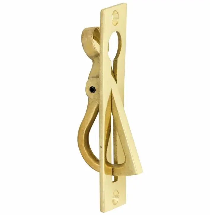 Schuifdeurtrekring Elegant messing ongelakt Rechtstreeks Van De Fabrikant
