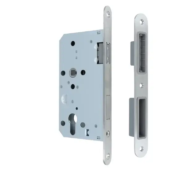 Laatste Kans Cilinder dag/nacht slot PC72 magnetisch inclusief sluitplaat 20x235mm rvs voorplaat