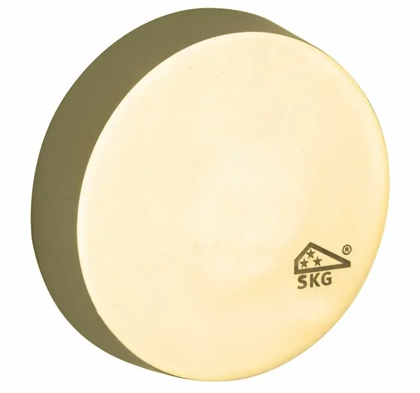 Direct Verzonden SKG3 blindrozet buiten Elegant messing ongelakt