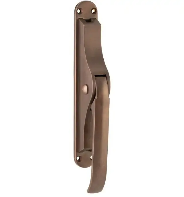 Pomp-espagnolet Elegant messing antiek brons inclusief 2 stangen Koopje