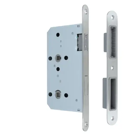 Actieprijs Badkamer/toilet slot WC72/8 magnetisch inclusief sluitplaat 20x235mm rvs voorplaat