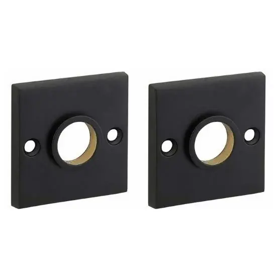 Bestel Nu Set van twee krukrozetten Bauhaus mat zwart