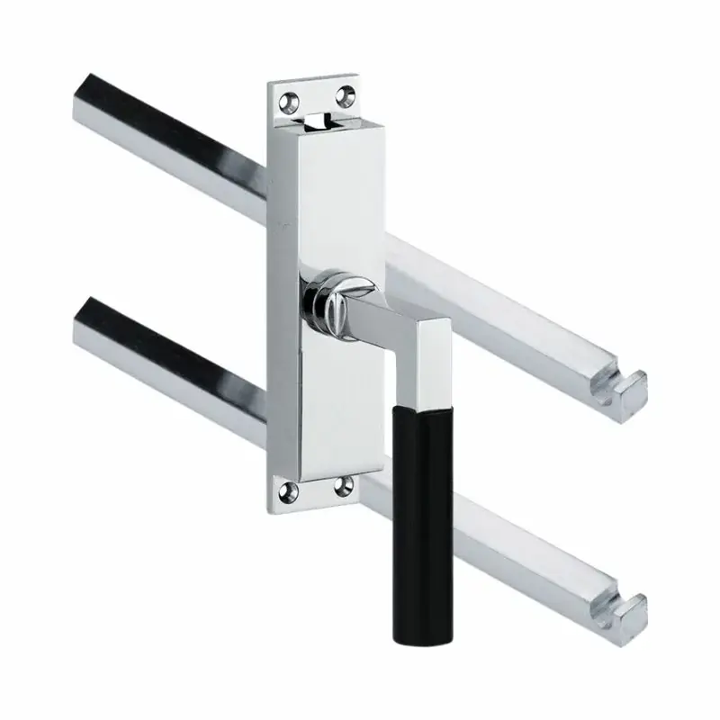 Snelle Levering Kruk-espagnolet Bauhaus ebben rechts glans chroom inclusief 2 stangen