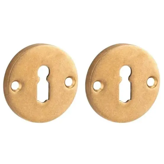 Set van twee sleutelplaatjes Elegant BB messing antiek Lage Kosten