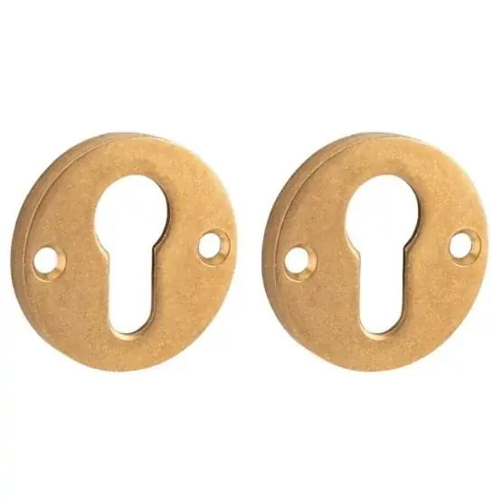Lage Kosten Set van twee PC-plaatjes Elegant BB messing antiek