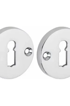 Laatste Kans Set van twee sleutelplaatjes Elegant BB glans chroom