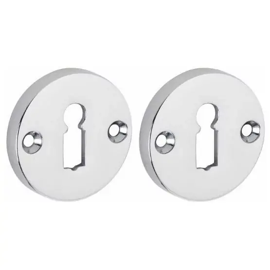 Laatste Kans Set van twee sleutelplaatjes Elegant BB glans chroom