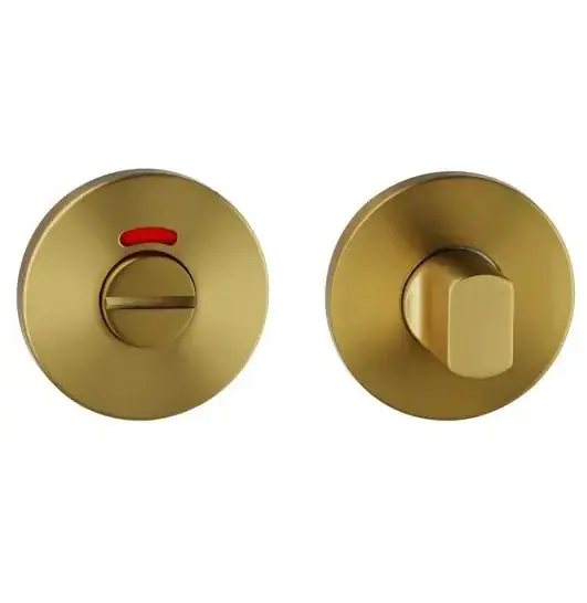 Beperkte Voorraad WC-sluiting Permafix ø52x6mm voor deurdikte 37-50 mm PVD goud