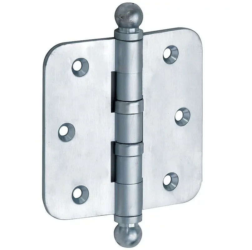 Snelle Levering Kogellagerscharnier 76×76 ronde hoek bol mat chroom