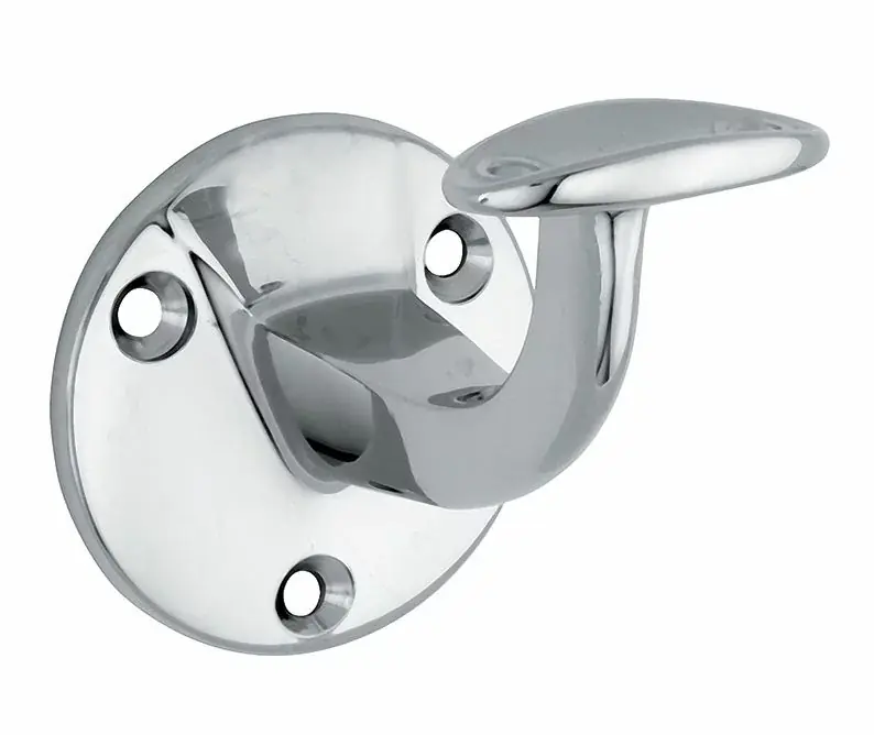 Leuninghouder Elegant hol opschroevend glans chroom Snelle Levering