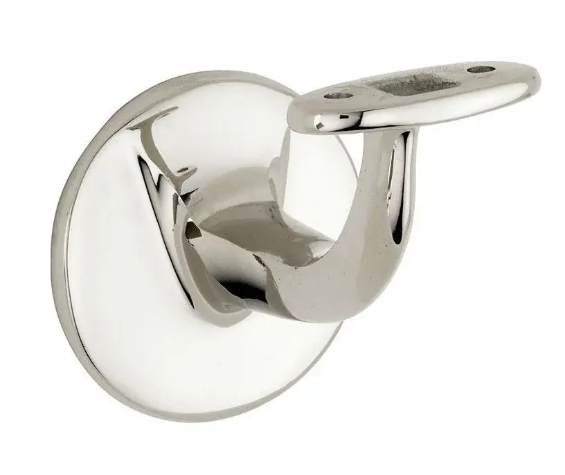 Leuninghouder Elegant vlak M8 glans nikkel Express Levering