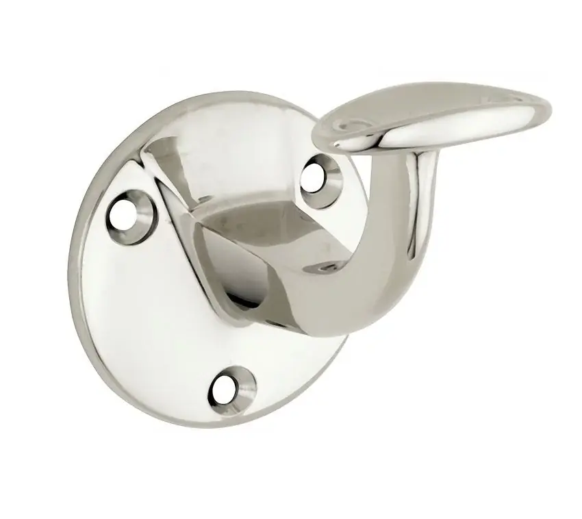 Express Levering Leuninghouder Elegant hol opschroevend glans nikkel