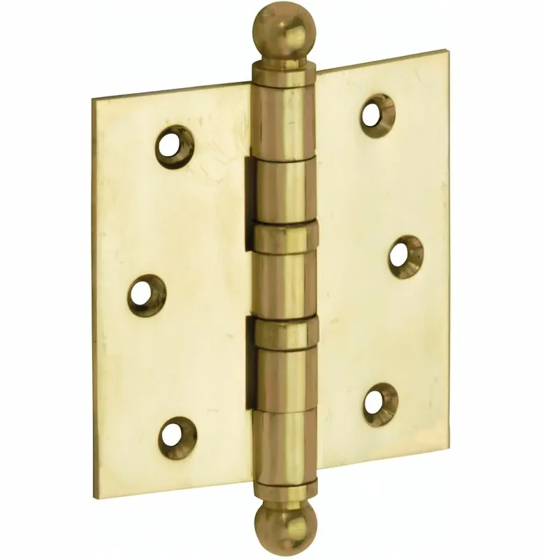 Speciale Aanbieding Kogellagerscharnier 76×76 rechte hoek bol messing ongelakt