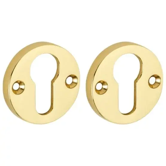 Betrouwbaar Set van twee PC-plaatjes Elegant BB messing ongelakt