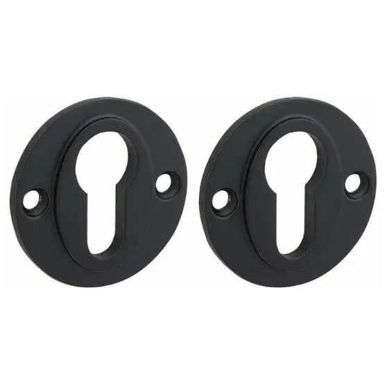 Koop Vandaag Set van twee PC-plaatjes Chemin de Fer 50mm BB mat zwart